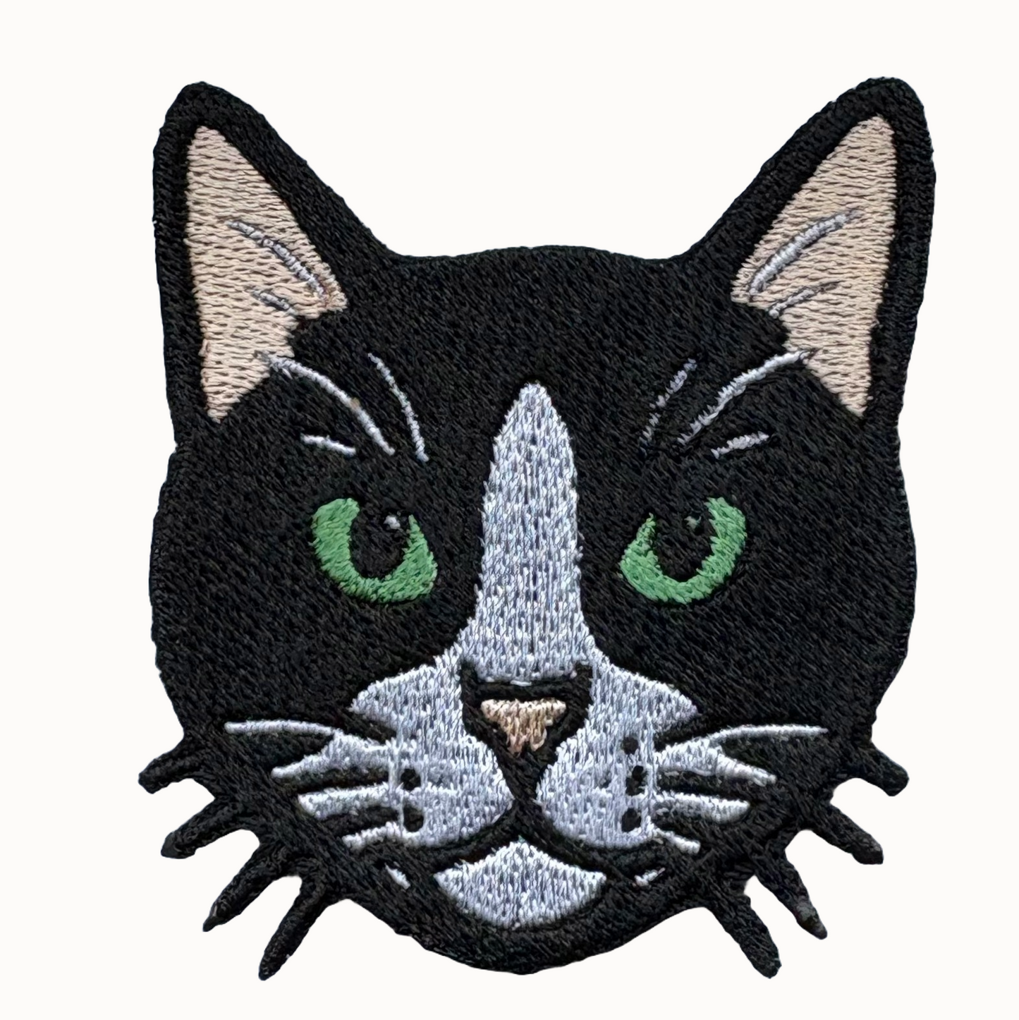 Tuxedo Cat Embroidered Patch